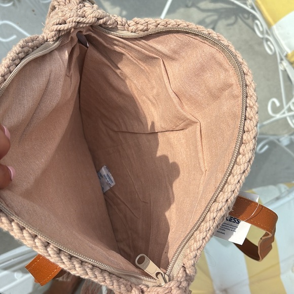 Boho round fringe bag purse with strap - Picture 3 of 3